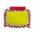 Cartaz Splash Liso Amarelo 18cm x 11cm – Modelo E1 | Papel Cartão 250g | 50 ou 100 Folhas - Imagem 1