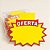 Cartaz Splash Oferta Pequeno 13cm x 8cm – Modelo J | Papel Cartão 250g | 50 ou 100 Folhas - Imagem 1