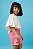 SHORTS CLOCHARD MALHA JEANS ROSA CHICLETE - Imagem 2