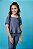 BLUSA MANGA PRINCESA MALHA JEANS AZUL - Imagem 4