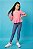 BLUSA MANGA PRINCESA MALHA JEANS ROSA CHICLETE - Imagem 3
