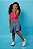 SAIA SHORTS BABADO MALHA JEANS AZUL - Imagem 1