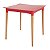 Mesa Diana 70Cm Vermelho Quadrad Madeira Tramontina 92353040 - Imagem 1
