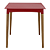 Mesa Diana 70Cm Vermelho Quadrad Madeira Tramontina 92353040 - Imagem 3