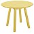 Mesa Canto Lateral Oval Alta Amarelo Tramontina 91451071 - Imagem 1