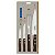 Kit Facas Inox 4 PCs Tradicional Madeira Tramontina 22299019 - Imagem 2