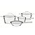 Jogo Panelas Fundo Triplo Inox 4 Ventura Tramontina 65360280 - Imagem 1