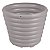 Cachepo Vaso Plastico Flores Cinza 1,7L Tramontina 78125155 - Imagem 1