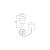 Prumo Centro ACo Ferro Fundido 400G Tramontina 43181501 - Imagem 2