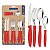 Faqueiro Talher 16 Plenus Vermelho Tramontina 23498701 - Imagem 1