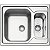Cuba Sobrepor Inox 62X50 1C1/2V Sf Tramontina 93863123 - Imagem 1