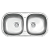 Cuba Dupla Inox 78X40 Acetinado Tramontina 94032102 - Imagem 2