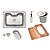 Cuba Sobrepor Inox 69X49 Morgana Lixeira Tramontina 94990002 - Imagem 1