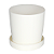 Banqueta Puff Banco Gaveteiro Branco Tramontina 92426010 - Imagem 3