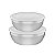 Jogo Potes Aco Inox 2Pcs. Freezinox Tramontina 64220130 - Imagem 1