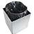 Lixeira Inox Pia Banheiro Quadrada 4,5L Tramontina 94540028 - Imagem 4