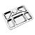 Bandeja Bandeijão Refeição Inox Divisoes Tramontina 61411070 - Imagem 1