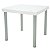 Mesa Quadrada Plástica 80Cm Mona Branco Tramontina 92350010 - Imagem 1