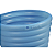 Cachepo Vaso Plastico Flores Azul 1,7Ltramontina 78125152 - Imagem 5