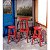 Banqueta Banquinho Naturalle Vermelho Tramontina 91413072 - Imagem 3