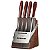 Jogo Facas Cepo Churrasco Vermelho Polywood Tramont 21198768 - Imagem 1