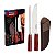 Jogo Facas Cepo Churrasco Vermelho Polywood Tramont 21199795 - Imagem 1