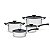 Jogo Panelas Inox Fundo Triplo Teflon Tramontina 65120026 - Imagem 1