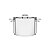 Panela Caldeirão Inox Tampa Plana Alças 4,6L 20cm 62405200 - Imagem 1