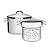 Panela Cozi Pasta Inox Fundo Triplo 24cm Tramontina 65500400 - Imagem 1