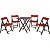 Mesa Cadeira Potenza Madeira Vermelho Tramontina 10630029 - Imagem 1