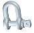 Manilha Reta Pino Roscado Carga 1 1/8 9,50T Tramont 33820010 - Imagem 3