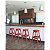 Banqueta Rustica Alta Vermelho Tramontina 91413172 - Imagem 2