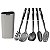 Jogo Utensilio Nylon 6Pc Verano Onix Tramontina 25599370 - Imagem 1