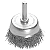 Escova Tipo Copo Arame Ondulado Com Haste 3X1/4'' 45008103 - Imagem 2