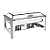 Rechaud Retangular Aco Inox 2 Cubas 1/2 Tramontina 61040220 - Imagem 5