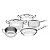 Jogo De Panelas Aço Inox Com Fundo Triplo 5 Pç. 65620010 - Imagem 1