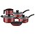 Jogo Panelas 5Pc Coimbra Vermelho Tramontina 20297740 - Imagem 1
