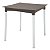 Mesa Laura Ratan 70Cm Marrom Pp Aluminio Tramontina 92351109 - Imagem 1