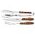 Garfo Faca Pegador Jogo Churrasco Polywood Tramonti 21198461 - Imagem 1