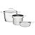 Jogo Panelas Fundo Triplo Inox 3 Ventura Tramontina 65360070 - Imagem 1