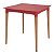 Mesa Laura Pés De Madeira Vermelha Tramontina 92354040 - Imagem 1