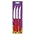 Facas Churrasco New Kolor Inox Vermelho 3 Peças 23160374 - Imagem 2