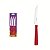 Facas Churrasco New Kolor Inox Vermelho 3 Peças 23160374 - Imagem 1