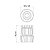 Adaptador Engate Rosqueado Mangueiras 1/2 Torneiras 78513000 - Imagem 3