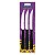 Facas Para Churrasco New Kolor Inox Preto 3 Peças 23160304 - Imagem 2