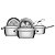 Jg Panelas Fundo Triplo 5Pç Inox Allegra Tramontina 65650310 - Imagem 1