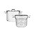 Cozi-Pasta Alças 2Pç Inox 20Cm Brava Tramontina 65400410 - Imagem 1