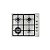 Cooktop Inox Square 4 Queimadores 60Cm Tramontina 94701214 - Imagem 1