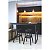 Banqueta Alta Vin Assento Forrado Courvin Preto 91448072 - Imagem 2