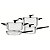 Jogo Panelas Grano Inox Triplo Tramontina 4 Peças 65160000 - Imagem 1